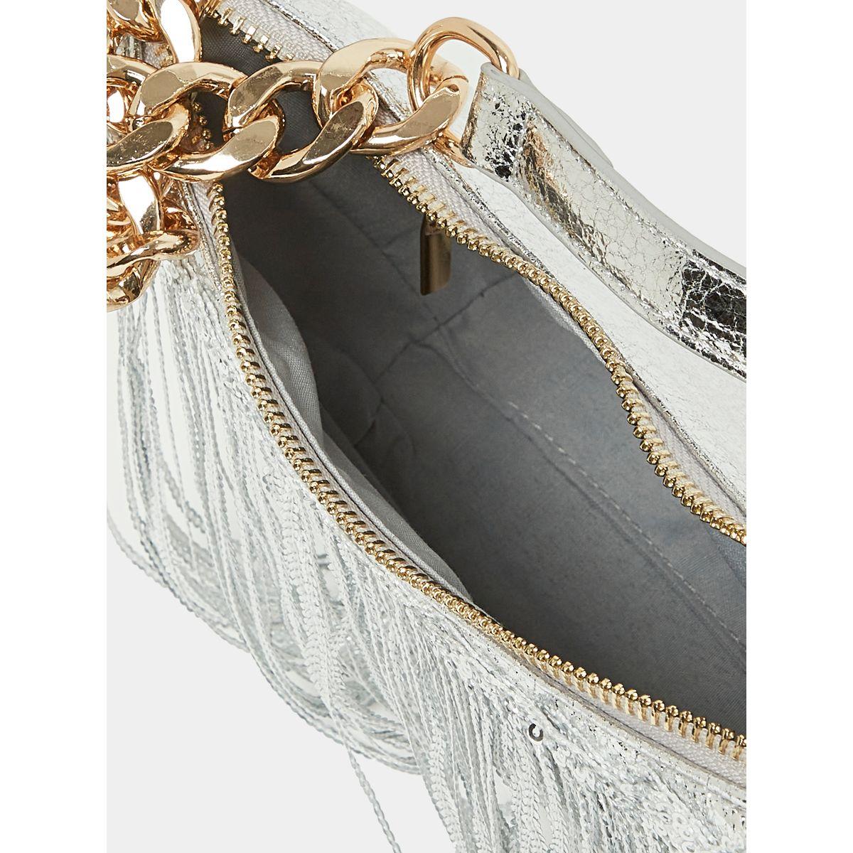 Styli Embellished Tassel Detail Baguette Bag-women-bagsandwallets-handbags-image-4