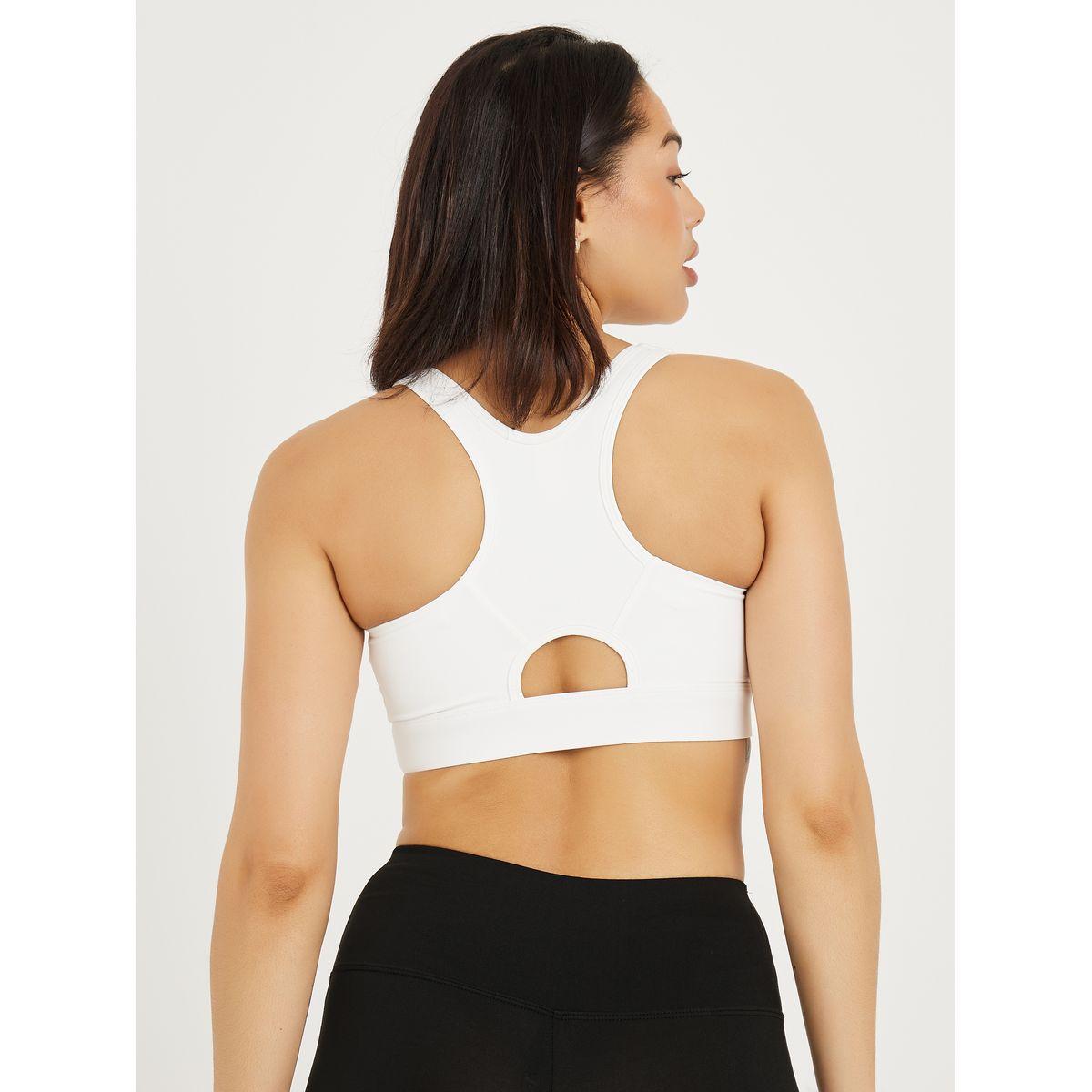 Styli Active Front Zip Stitch Detail Peep Racerback Firm Support Sports Bra-women-clothing-sportswearandactivewear-sportsbras-image-5
