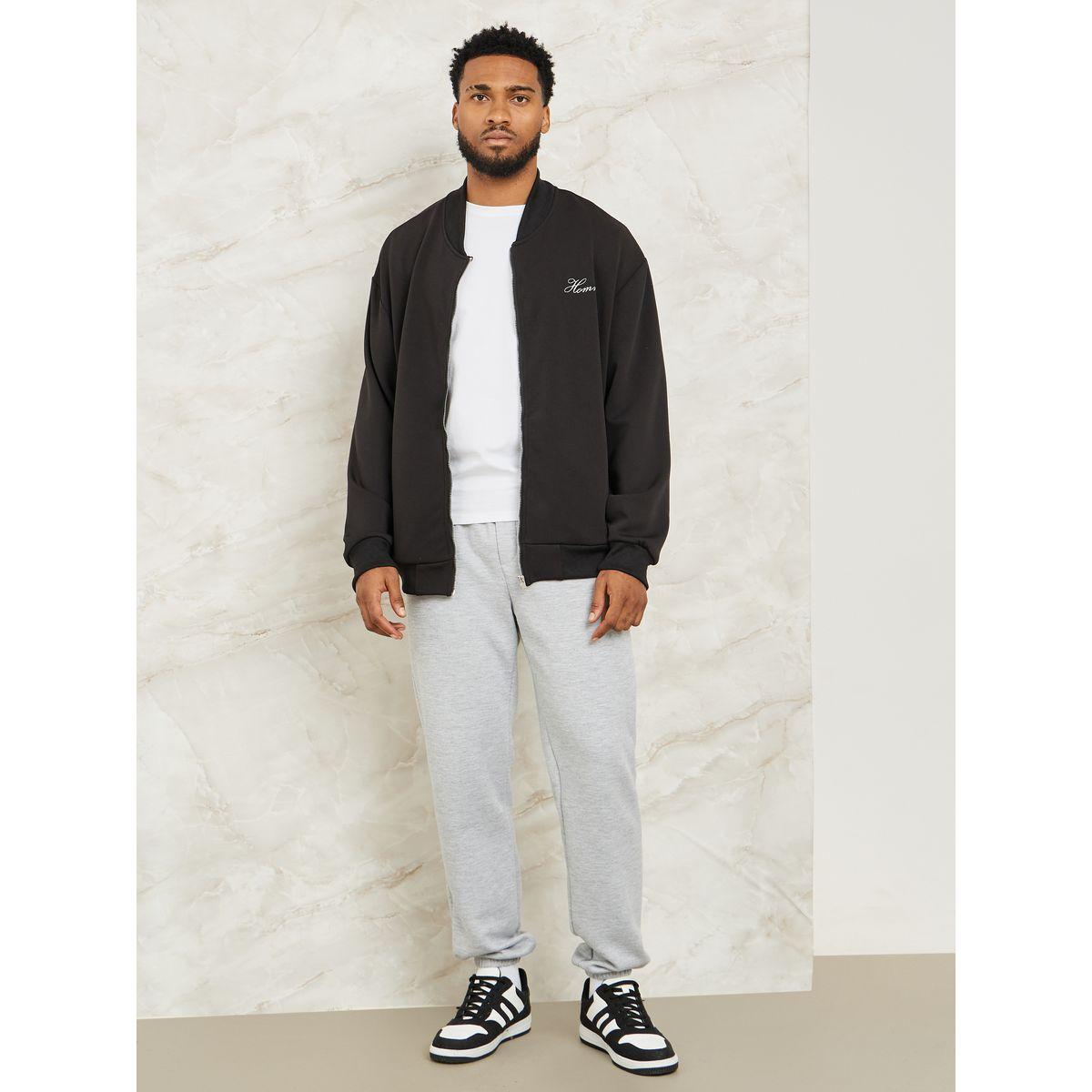 Styli Limited Slogan Print Jacket with Zip Pockets-men-clothing-jacketsandblazers-jackets-image-2