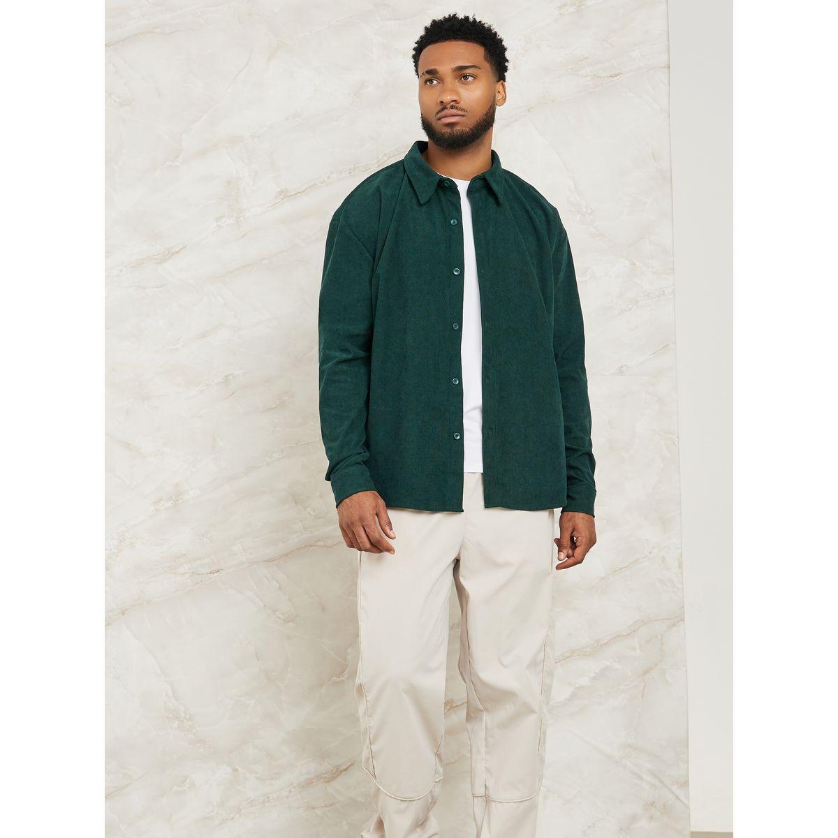 قميص كوردروي بقصة مريحة-men-clothing-shirts-image-2