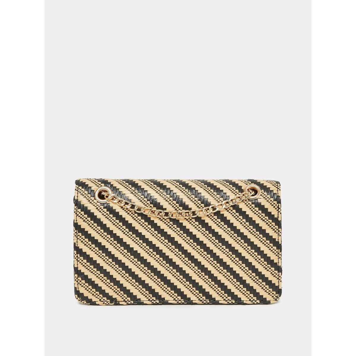 شنطة بخطوط مُتباينة مع حمالة كتف بشكل سلسلة-women-bagsandwallets-handbags-image-6