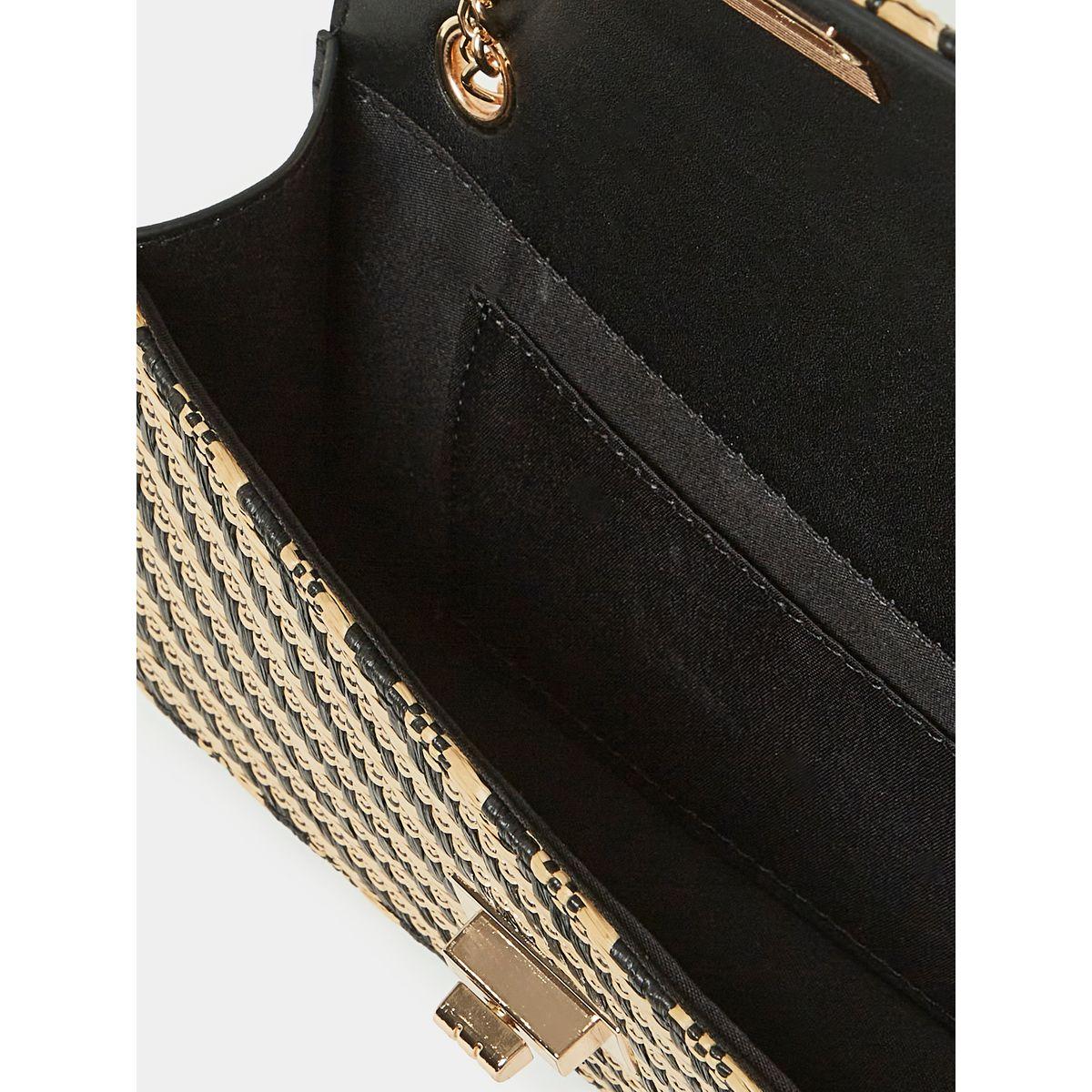 Styli Contrast Line Design Bag with Chain Strap-women-bagsandwallets-handbags-image-7
