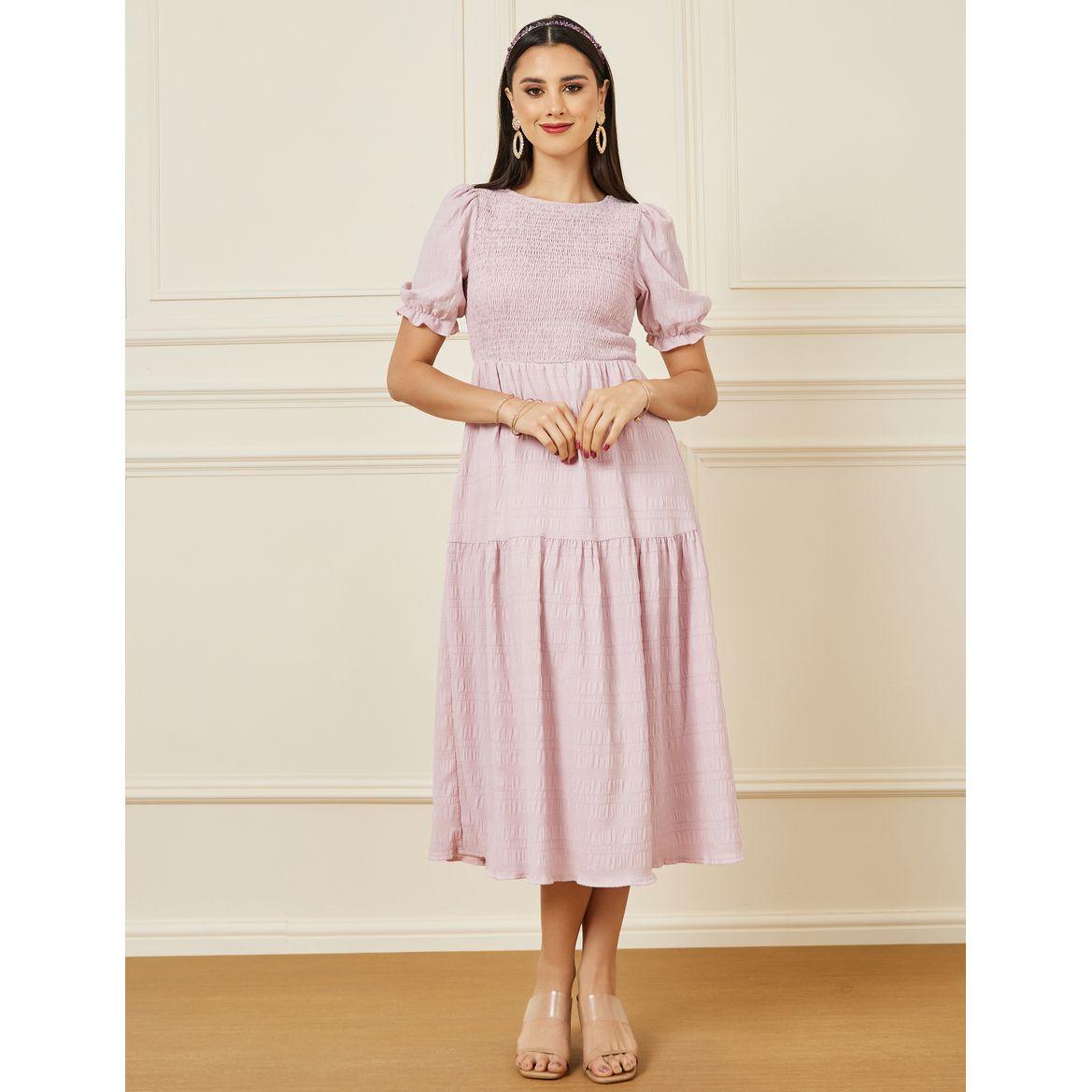 فستان ميدي بأكمام قصيرة-women-clothing-dresses-image-1