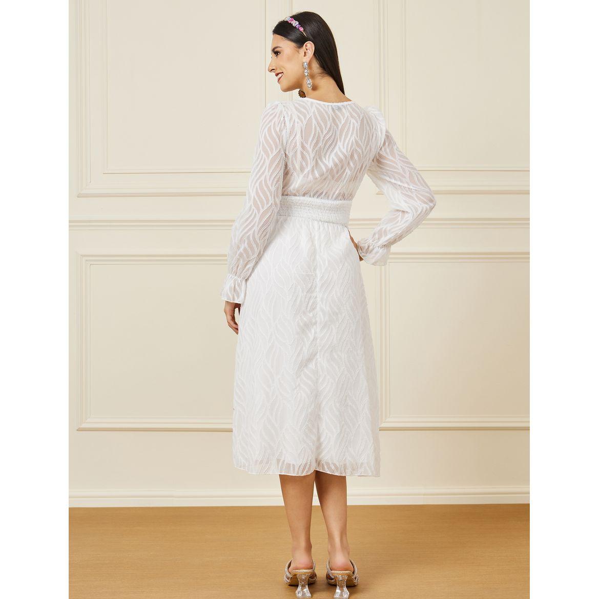 فستان ميدي مزين بشق وتصميم خاص-women-clothing-dresses-image-4