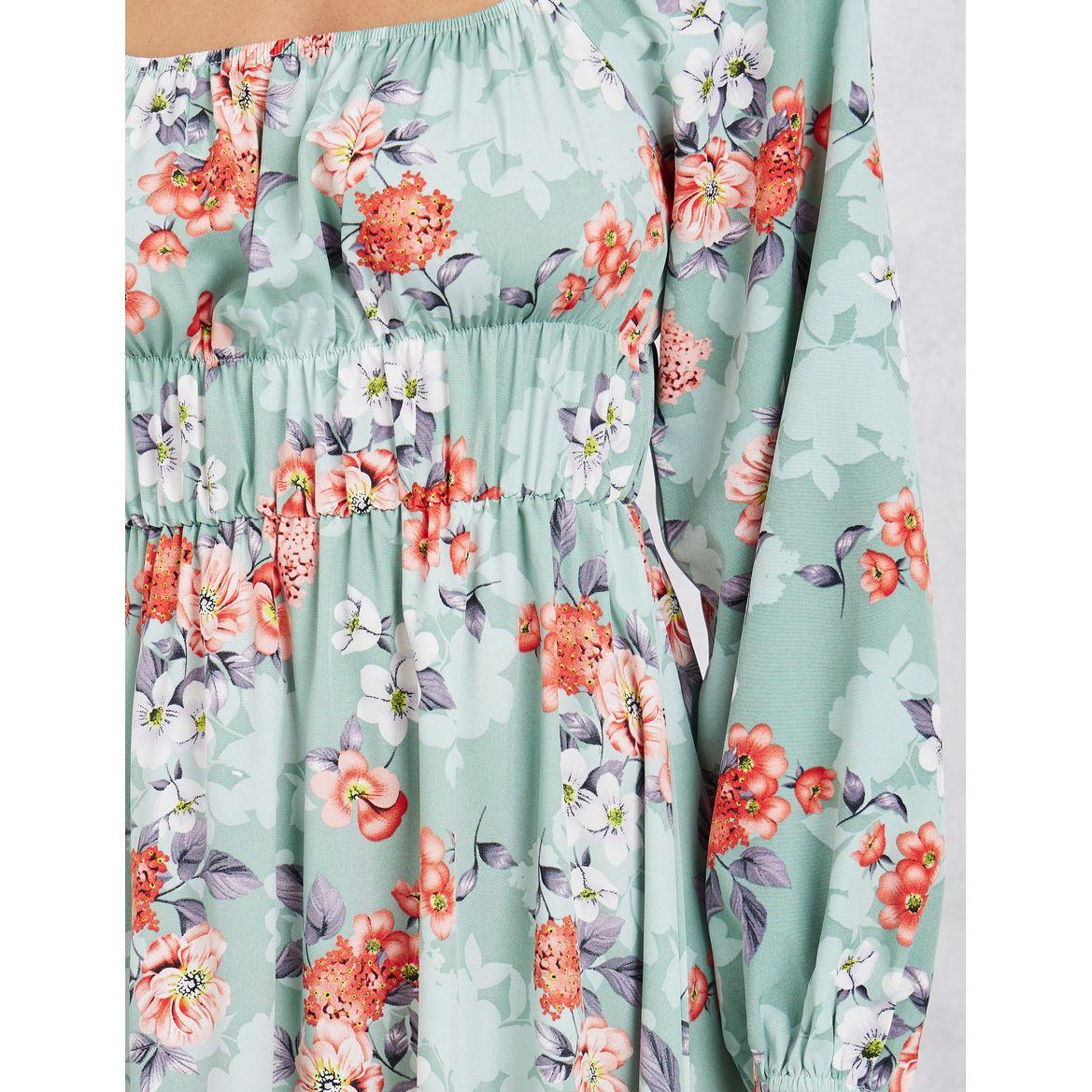 Styli Floral Printed Tiered Midi Dress-women-clothing-dresses-image-3