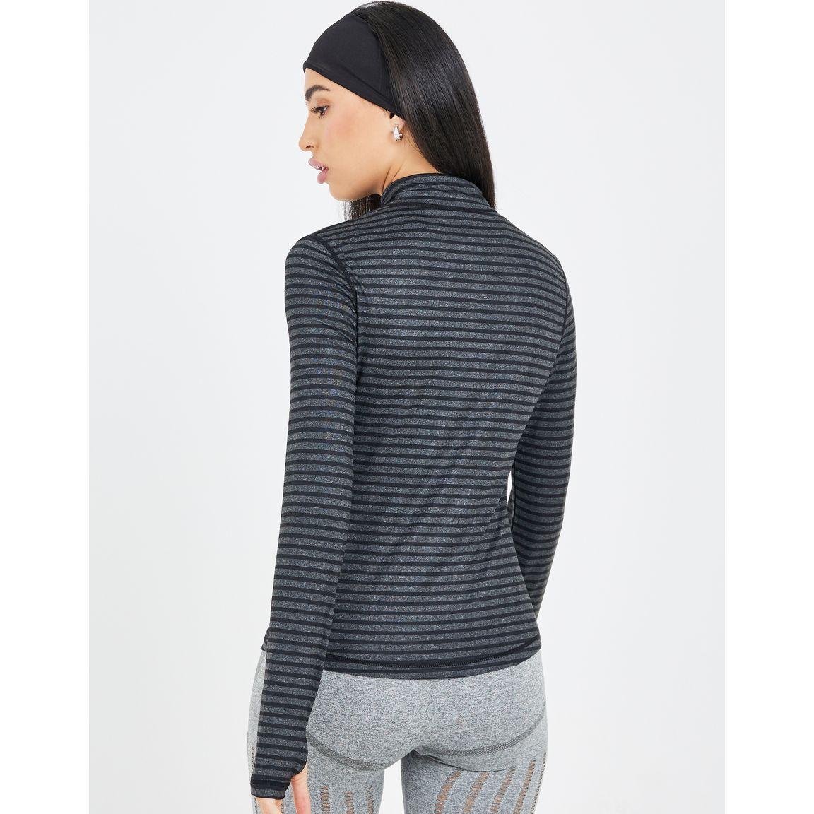 Styli Active Tonal Stripe Broad Stitch Thumbhole Detail Zip Up Jacket-women-clothing-sportswearandactivewear-coatsandjackets-jackets-image-6