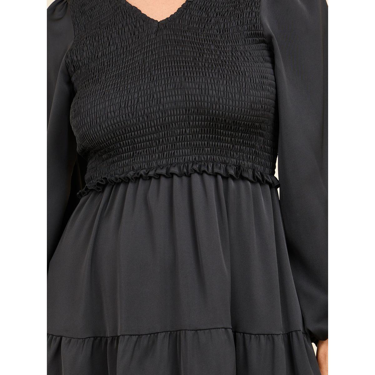Styli Smocked Detail Tiered Midi Dress-women-clothing-dresses-image-3