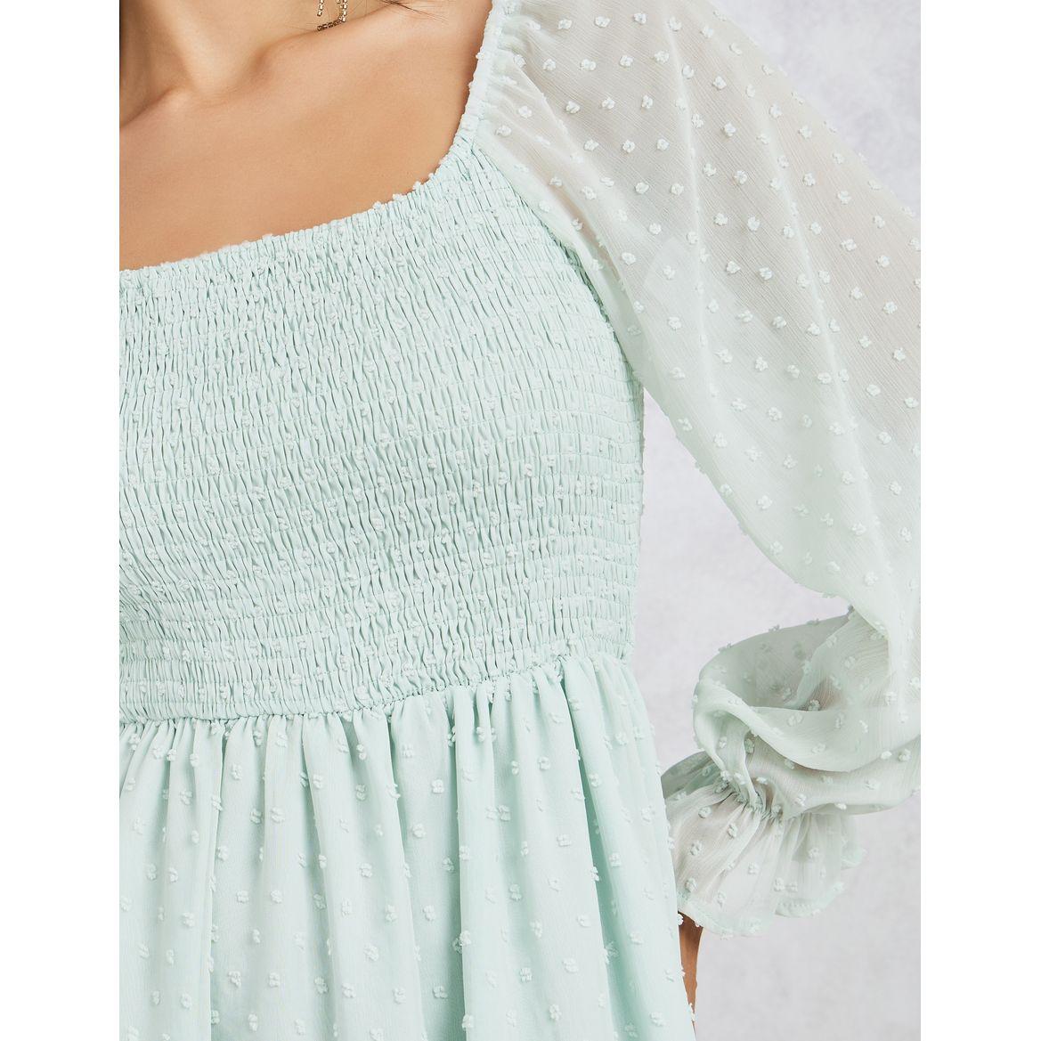 فستان بطول الركبة واكمام طويلة-women-clothing-dresses-image-3