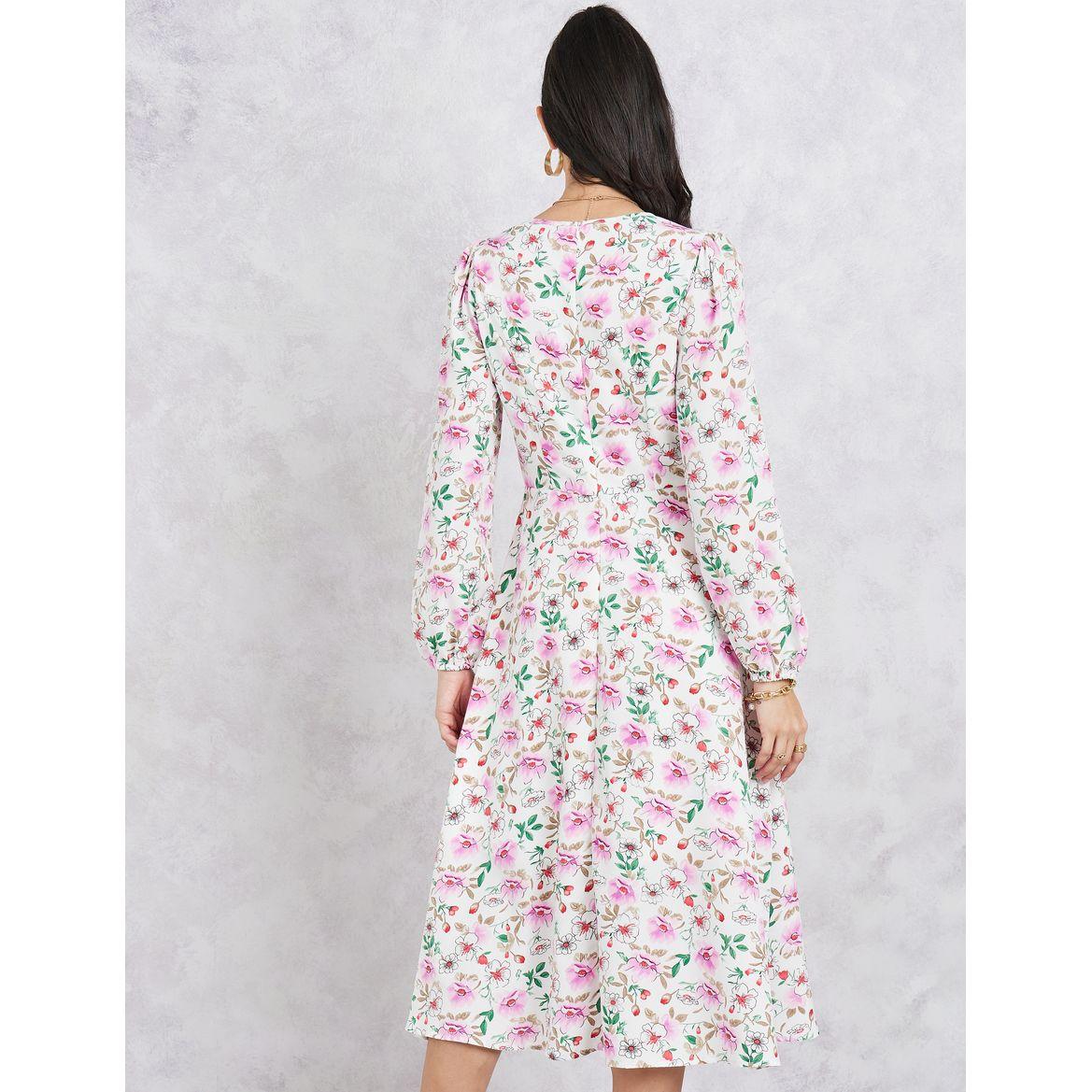 Styli Printed Long Sleeves A-Line Midi Dress-women-clothing-dresses-image-4