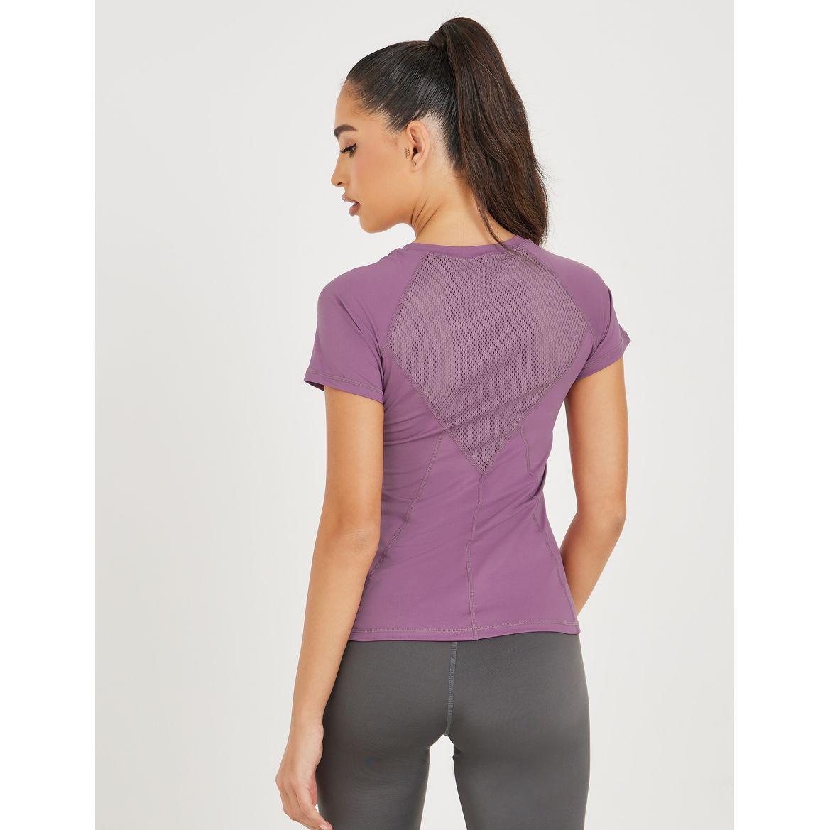 Styli Active Back Mesh Insert Side Stitch Detail Top-men-clothing-sportswearandactivewear-tshirtsandpolos-image-4