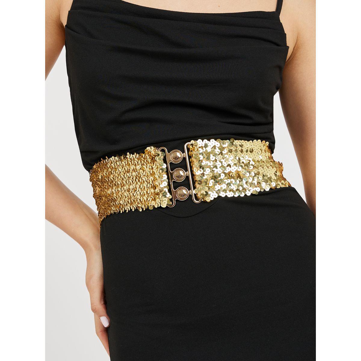 Styli Sequined Wide Belt-women-clothingaccessories-belts-image-1