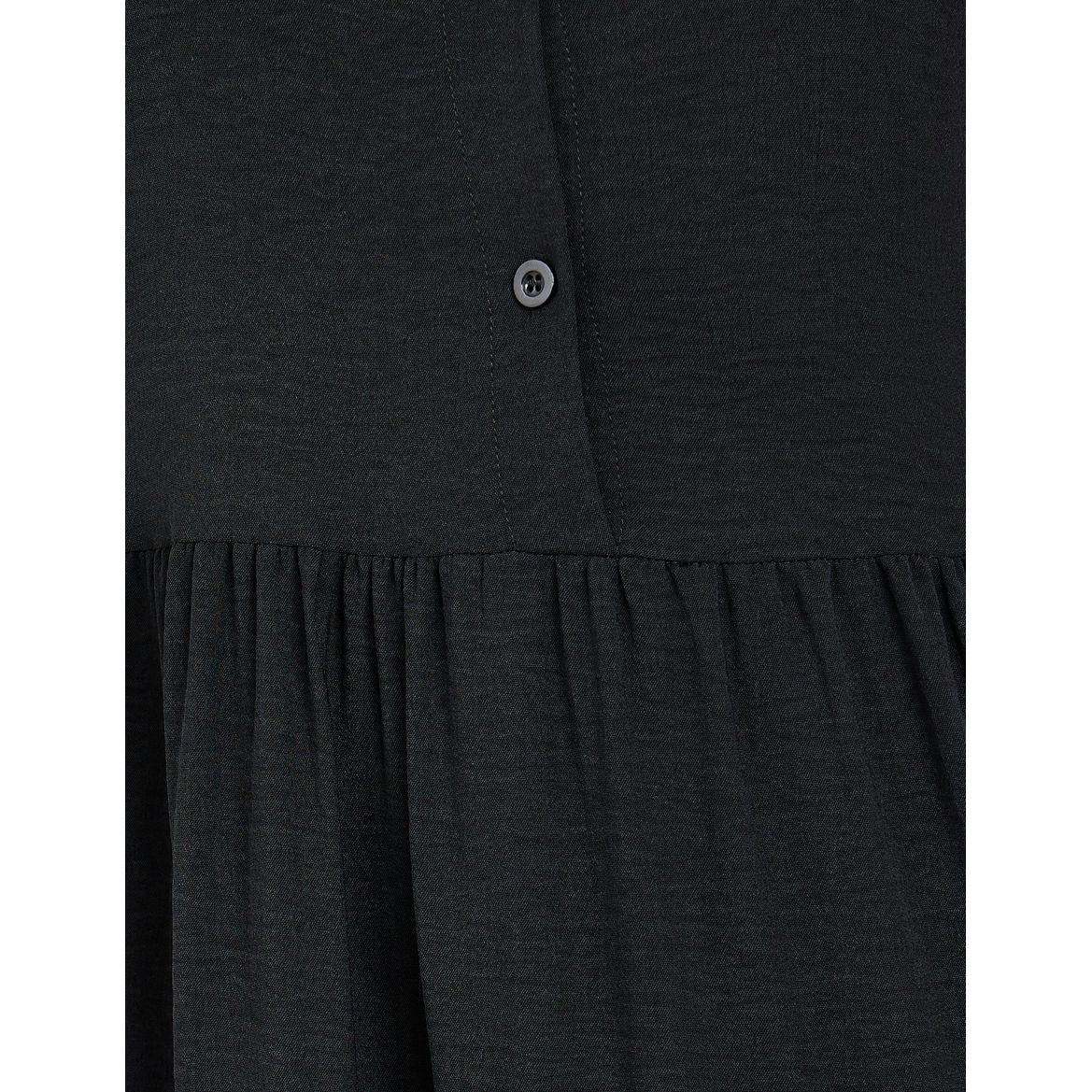 Styli Solid Tiered Midi Dress with Buttons-women-clothing-dresses-image-3