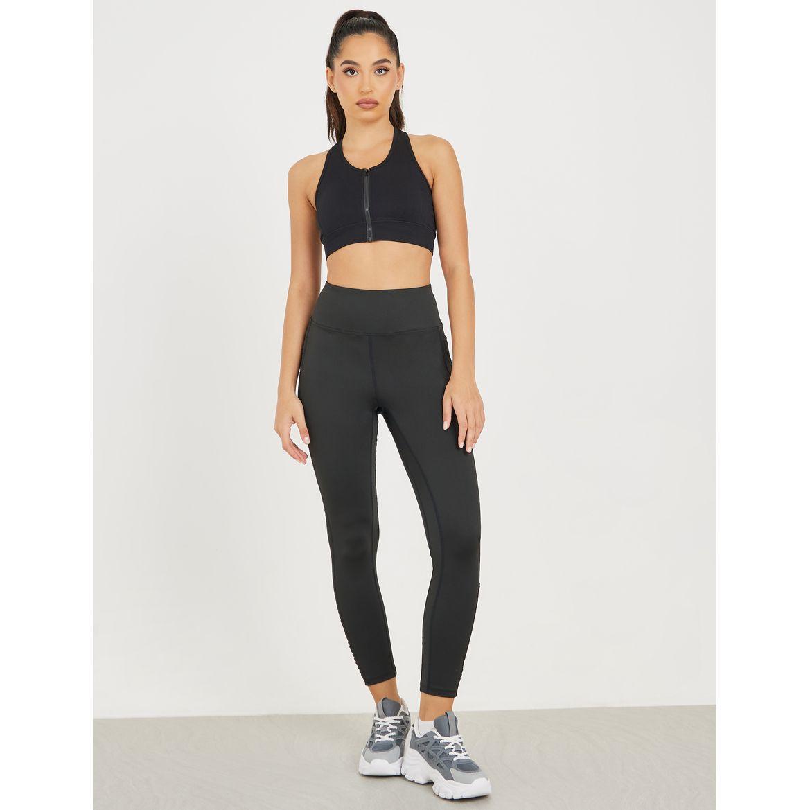 Styli Active Broad Waist Side Scallop Detail 7/8 Leggings-women-clothing-sportswearandactivewear-bottoms-image-2