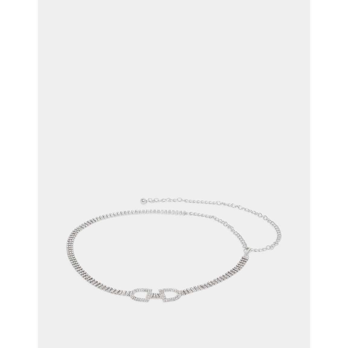 Styli Embellished Chain Drop Belt with Lobster Clasp Closure-women-clothingaccessories-belts-image-1