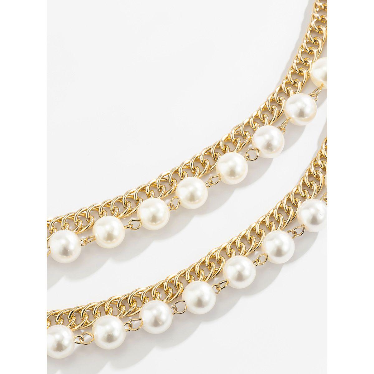 Styli Embellished Layered Faux Peal Belt-women-clothingaccessories-belts-image-5