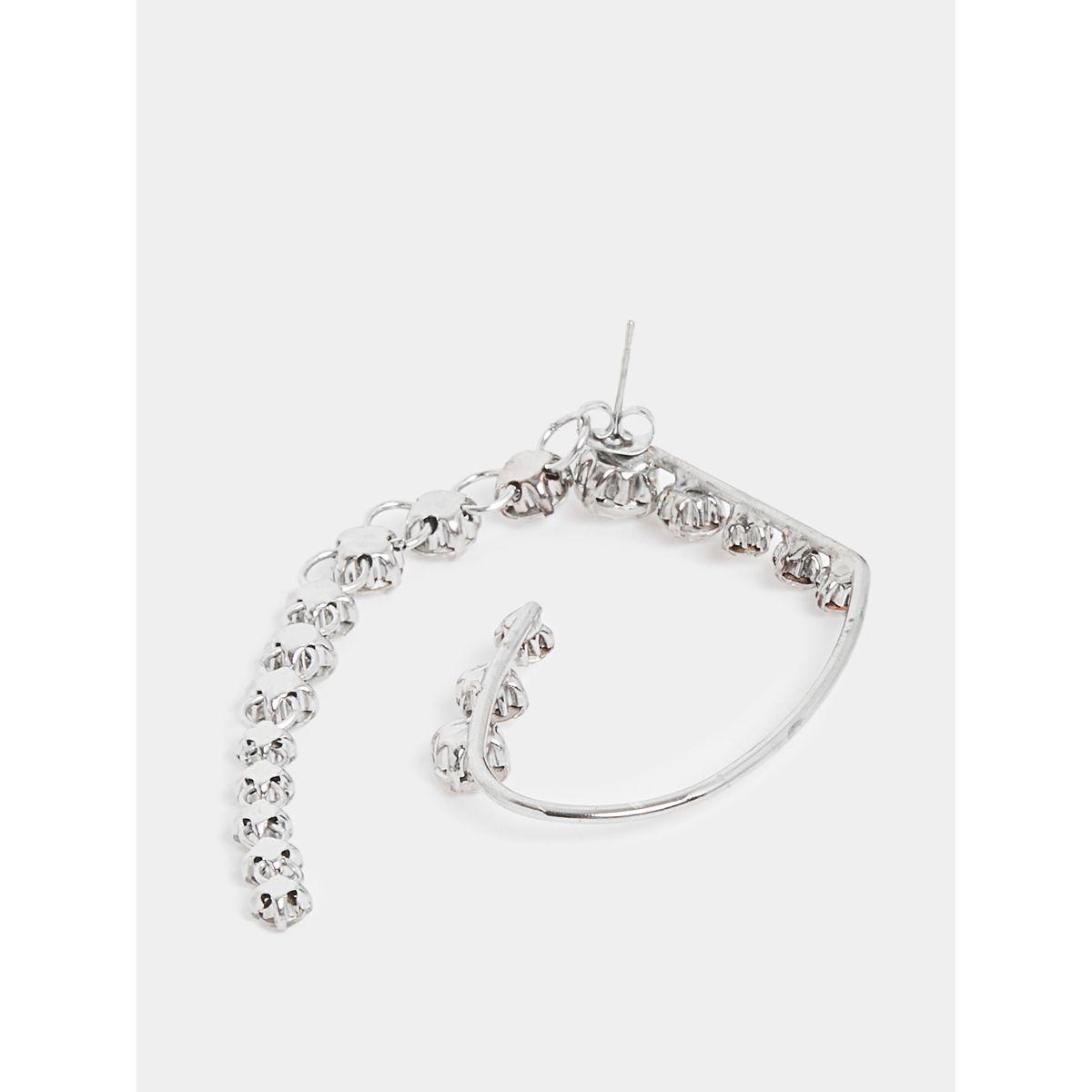 Styli Embellished Rhinestone Dangle Ear Cuff-women-watchesandjewellery-jewellery-earrings-image-4