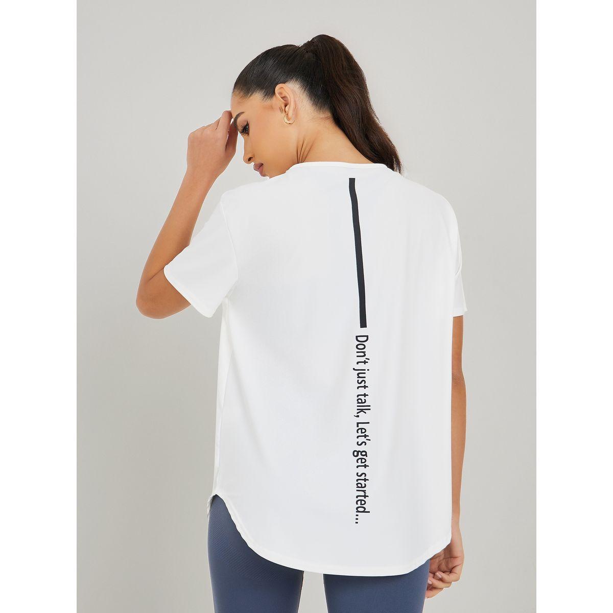 ستيلي أكتيف وسط الظهر الشعار البسيط في خط اليوغا الفضفاض-women-clothing-sportswearandactivewear-tshirtsandvests-image-4