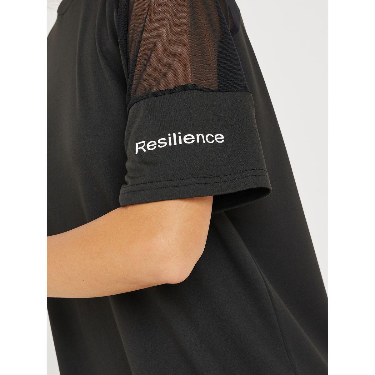 Styli Active Sleeves & Back Mesh Insert Reflective Stripe Detail Top-women-clothing-sportswearandactivewear-tshirtsandvests-image-3