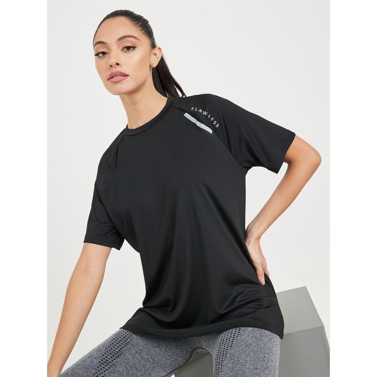 Styli Active Reflective Stripe Print Short Sleeve Top-men-clothing-sportswearandactivewear-tshirtsandpolos-image-1