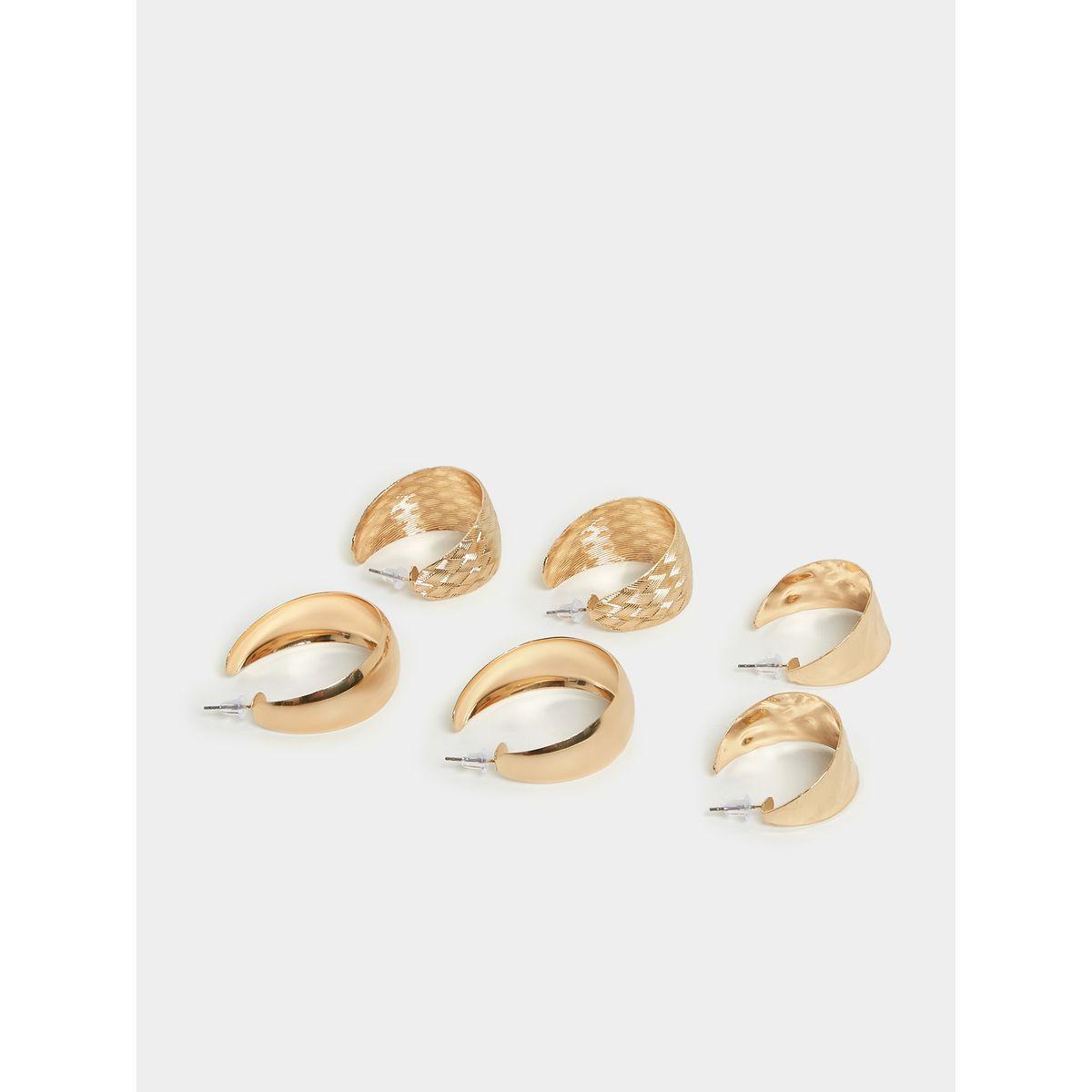 مجموعة من 3 اقراط كاجوال-women-watchesandjewellery-jewellery-earrings-image-6