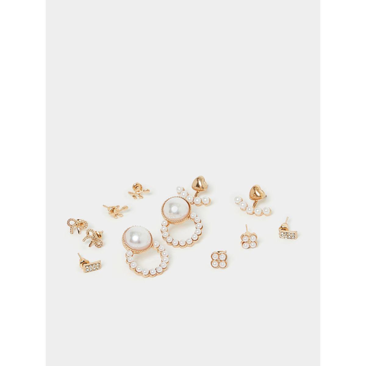 مجموعة من 6 اقراط كاجوال-women-watchesandjewellery-jewellery-earrings-image-1