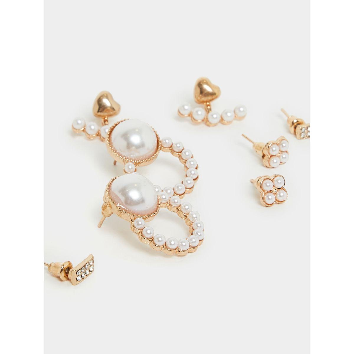 مجموعة من 6 اقراط كاجوال-women-watchesandjewellery-jewellery-earrings-image-3