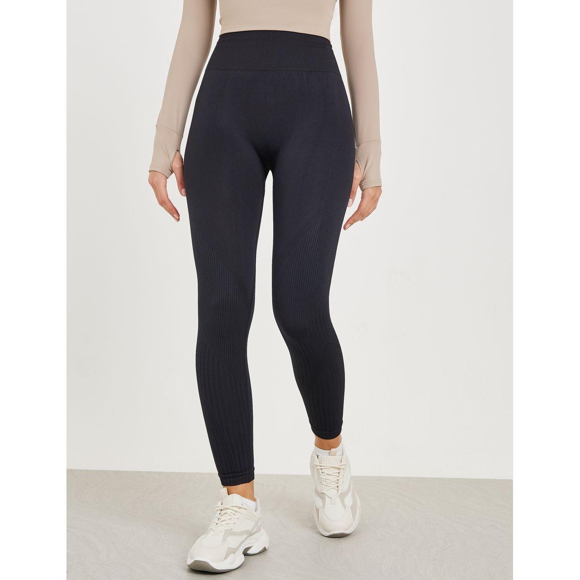 Styli Active Textured Panel Leggings-women-clothing-sportswearandactivewear-bottoms-image-2