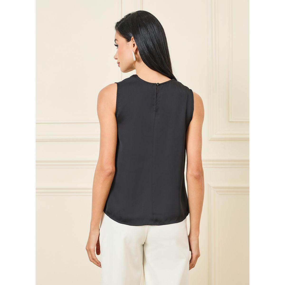 Styli Satin Cowl Neck Sleeveless Blouse-women-clothing-shirtsandblouses-blouses-image-5