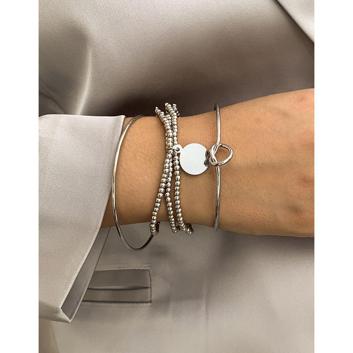 مجموعة من 3 أساور يد براقة-women-watchesandjewellery-jewellery-banglesandbracelets-image-5
