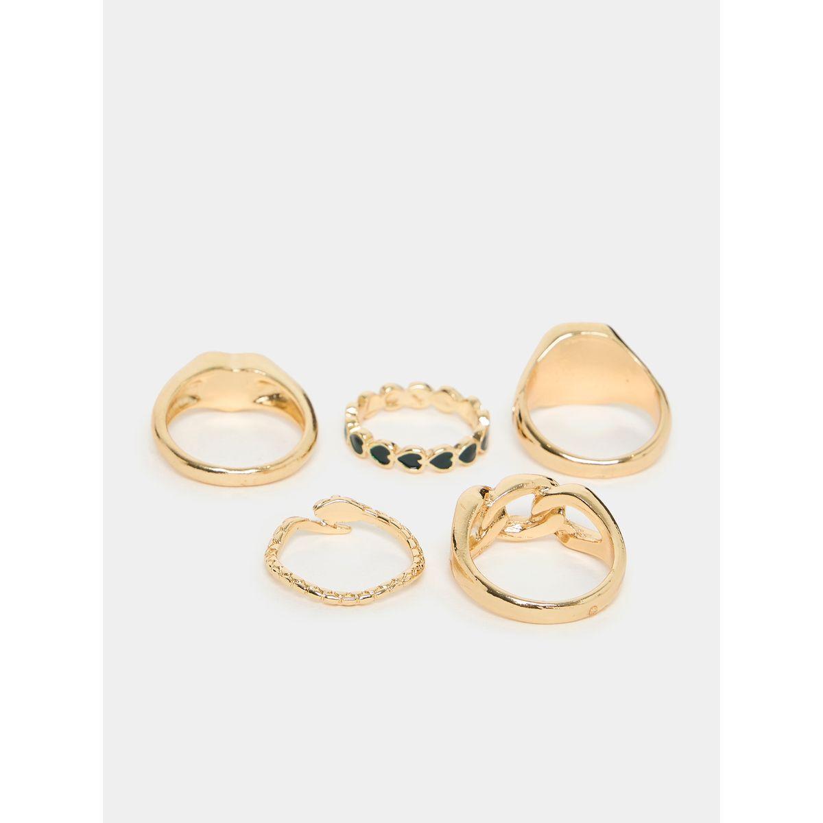 Styli Set of 5 - Heart Accent Rings-women-watchesandjewellery-jewellery-rings-image-3