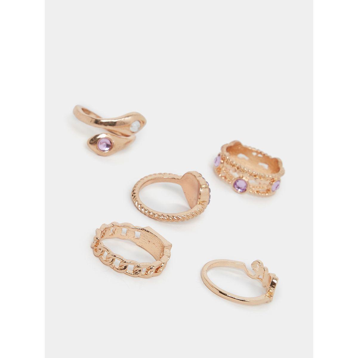 Styli Set of 5 - Embellished Rhinestone Rings-women-watchesandjewellery-jewellery-rings-image-3