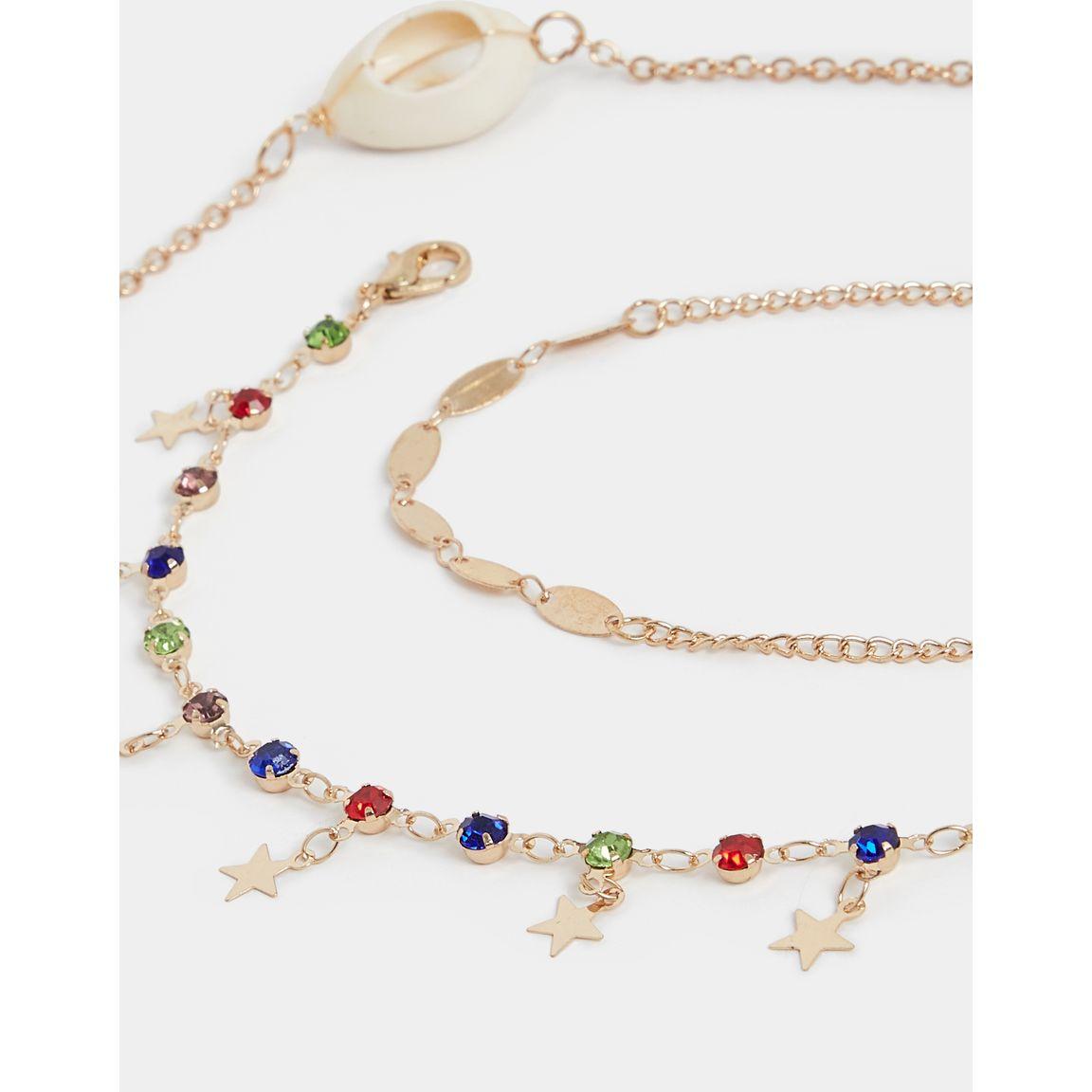 مجموعة من 3 خلاخيل عصرية-women-watchesandjewellery-jewellery-anklets-image-2