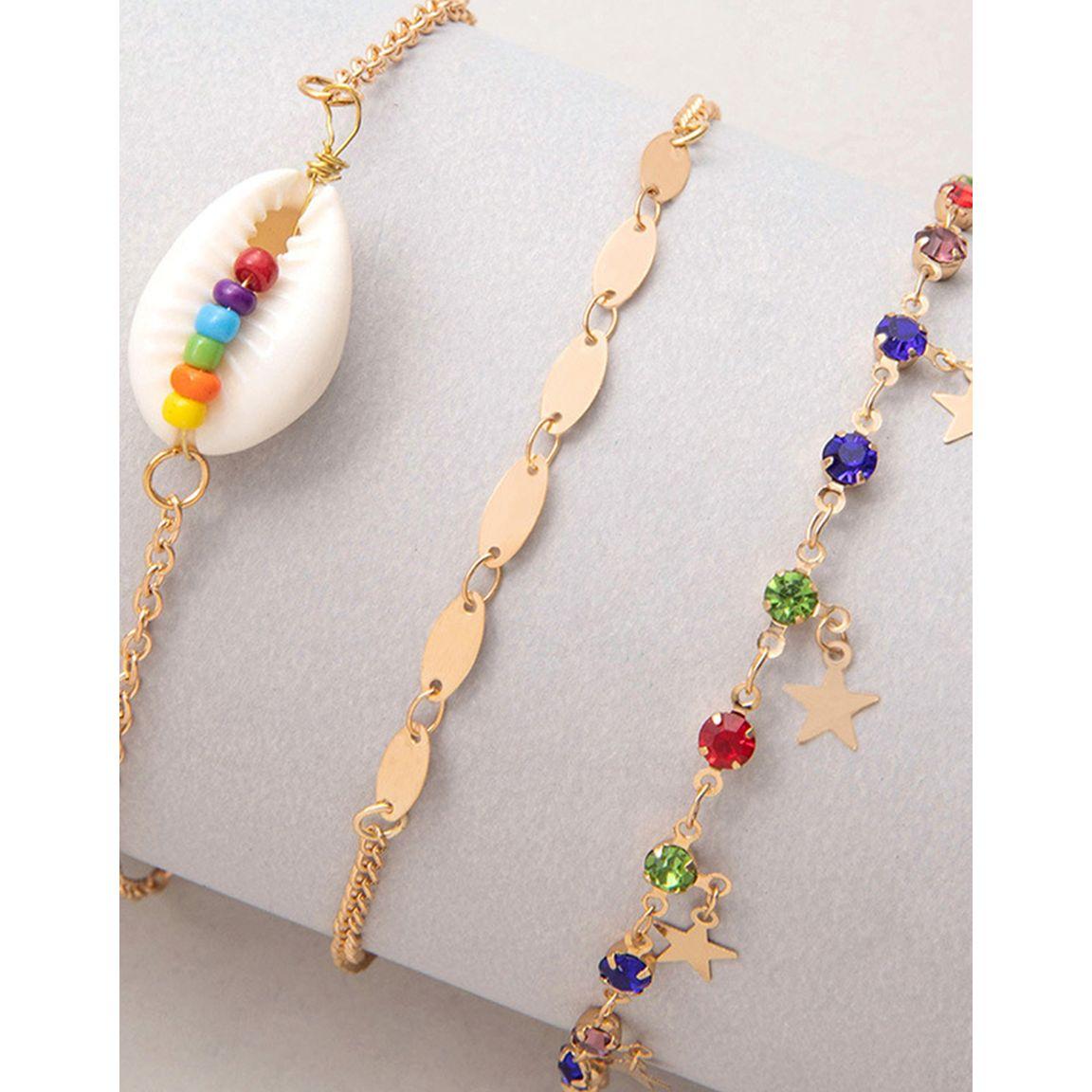 مجموعة من 3 خلاخيل عصرية-women-watchesandjewellery-jewellery-anklets-image-5