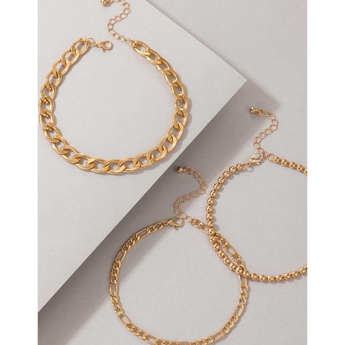 Styli Set of 3 - Wide Chain Anklet with Lobster Clasp-women-watchesandjewellery-jewellery-anklets-image-5