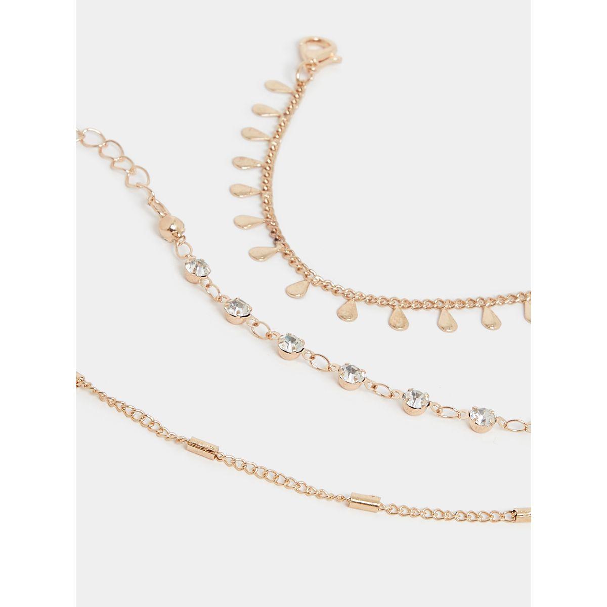 Styli Set of 3 - Drop Embellished Anklet-women-watchesandjewellery-jewellery-anklets-image-3