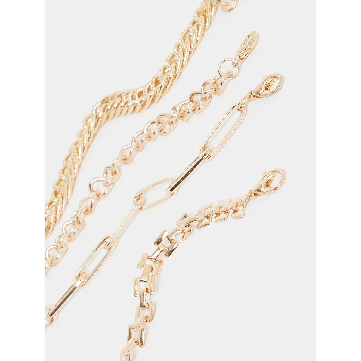 Styli Set of 4 - Chunky Chain Anklet-women-watchesandjewellery-jewellery-anklets-image-3
