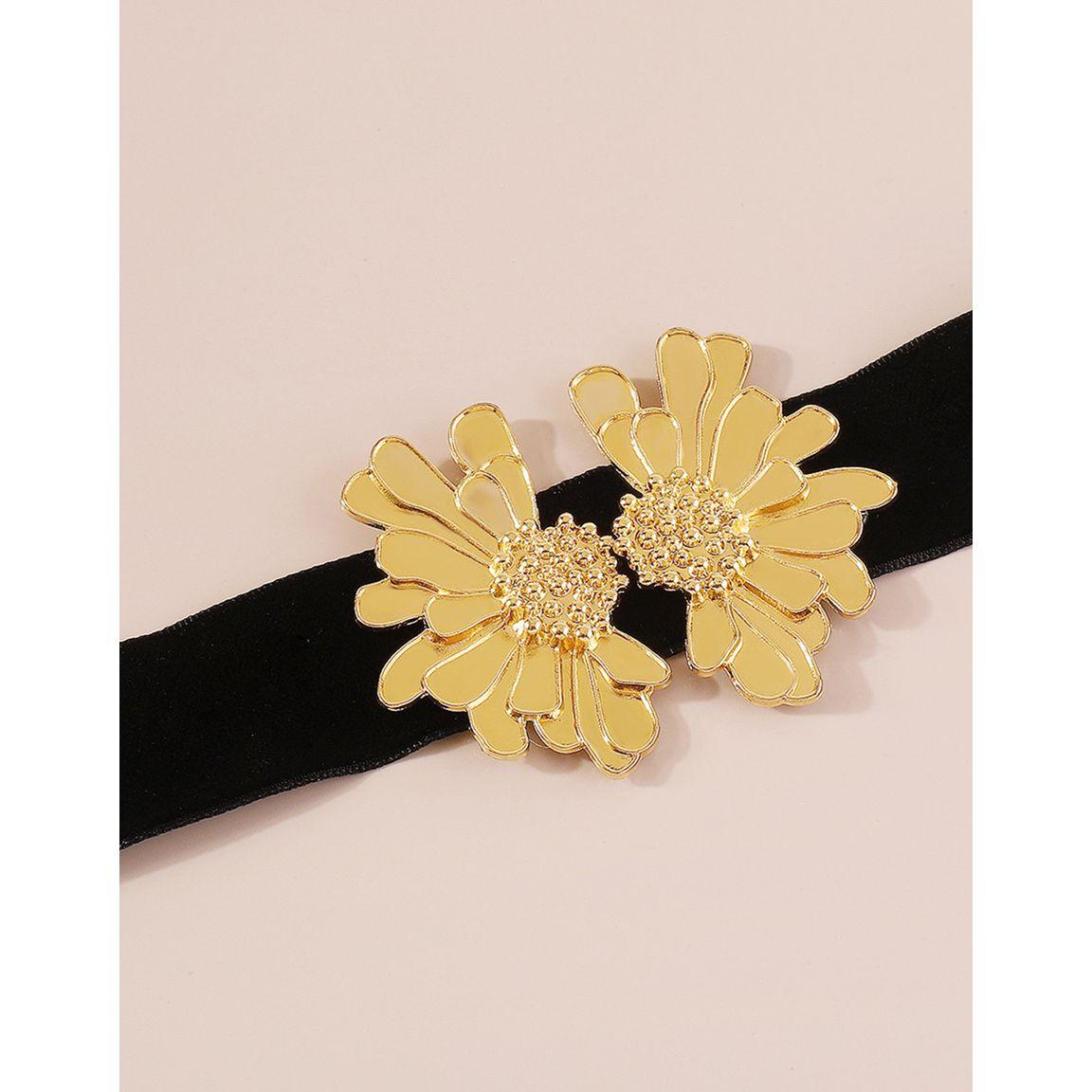 Styli Metallic Floral Applique Choker-women-watchesandjewellery-jewellery-necklacesandpendants-image-6
