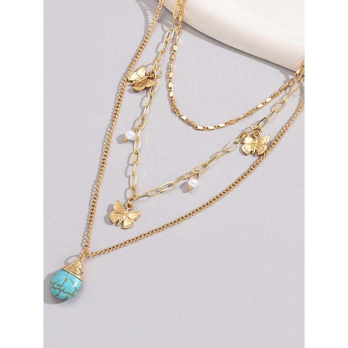 Styli Layered Pendant Necklace with Lobster Clasp Closure-women-watchesandjewellery-jewellery-necklacesandpendants-image-6