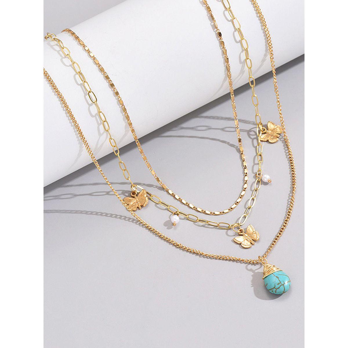 Styli Layered Pendant Necklace with Lobster Clasp Closure-women-watchesandjewellery-jewellery-necklacesandpendants-image-7
