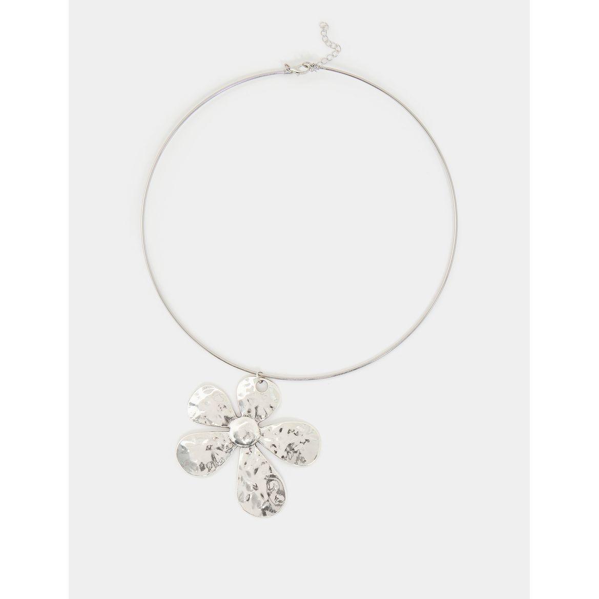 Styli Chunky Flower Pendant Necklace-women-watchesandjewellery-jewellery-necklacesandpendants-image-2