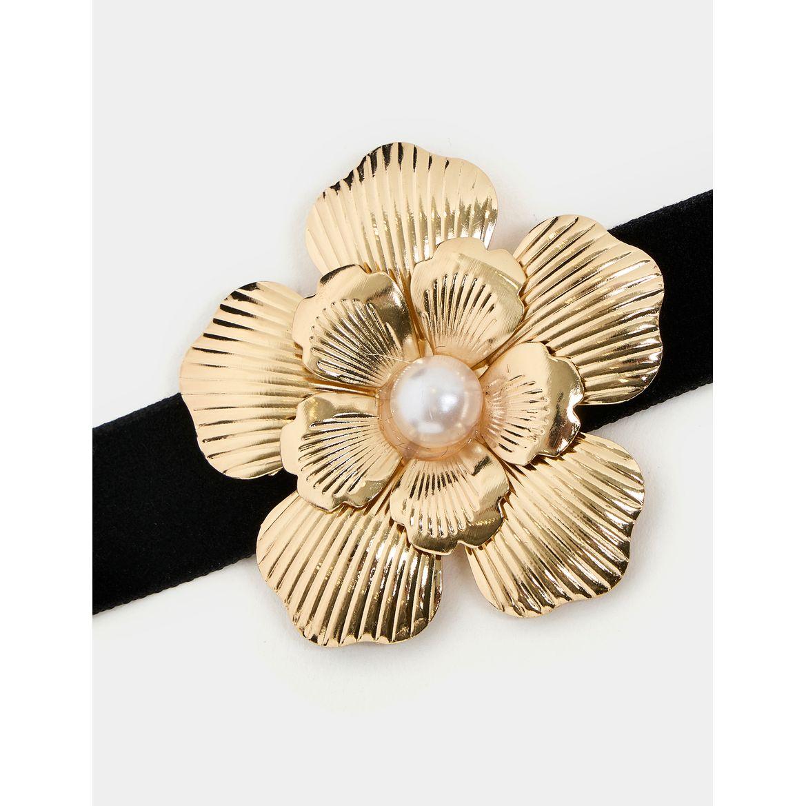 Styli Flower Applique Choker-women-watchesandjewellery-jewellery-necklacesandpendants-image-3