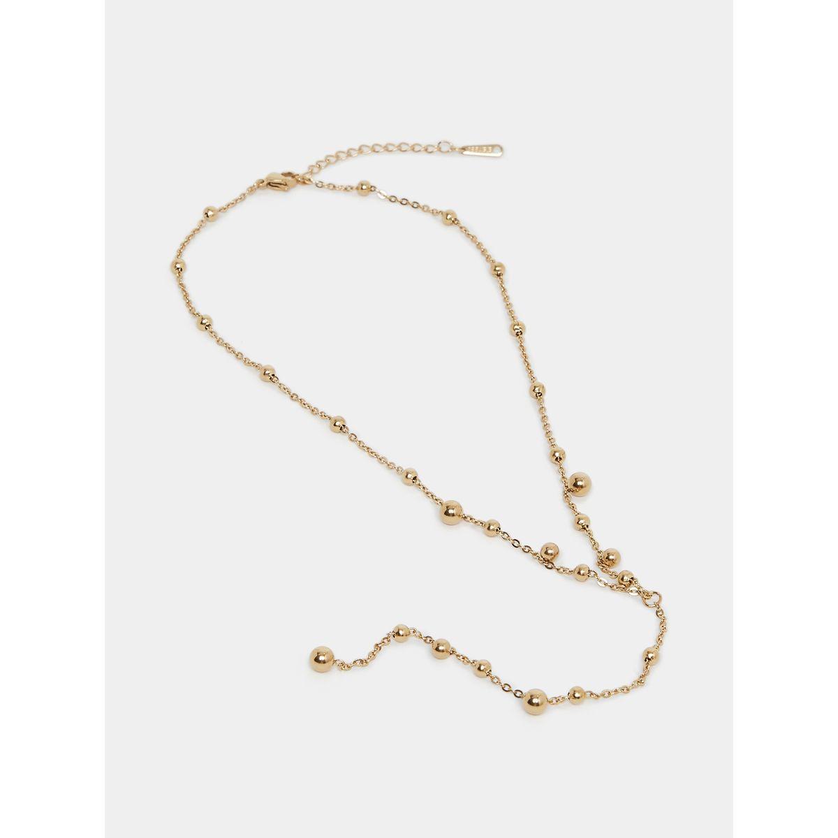 Styli Ball Drop Chain Necklace with Lobster Clasp Closure-women-watchesandjewellery-jewellery-necklacesandpendants-image-1