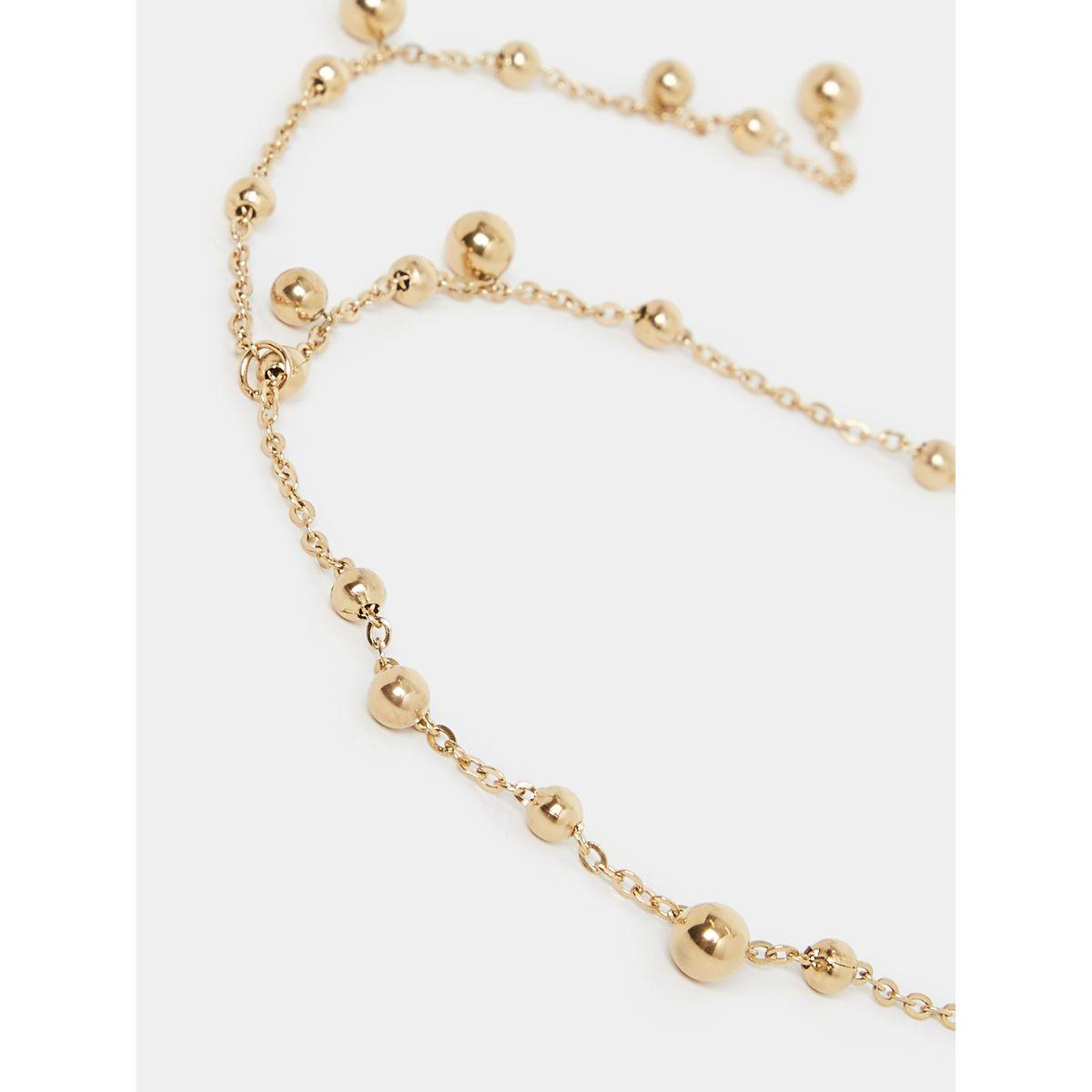 Styli Ball Drop Chain Necklace with Lobster Clasp Closure-women-watchesandjewellery-jewellery-necklacesandpendants-image-2