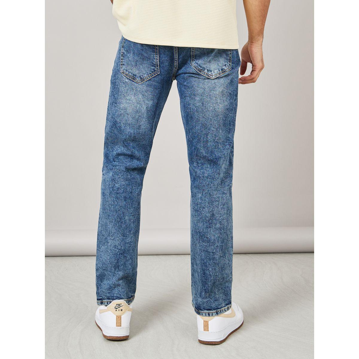 Styli Relaxed Fit Dark Wash Stretch Jeans-men-clothing-bottoms-jeans-image-4