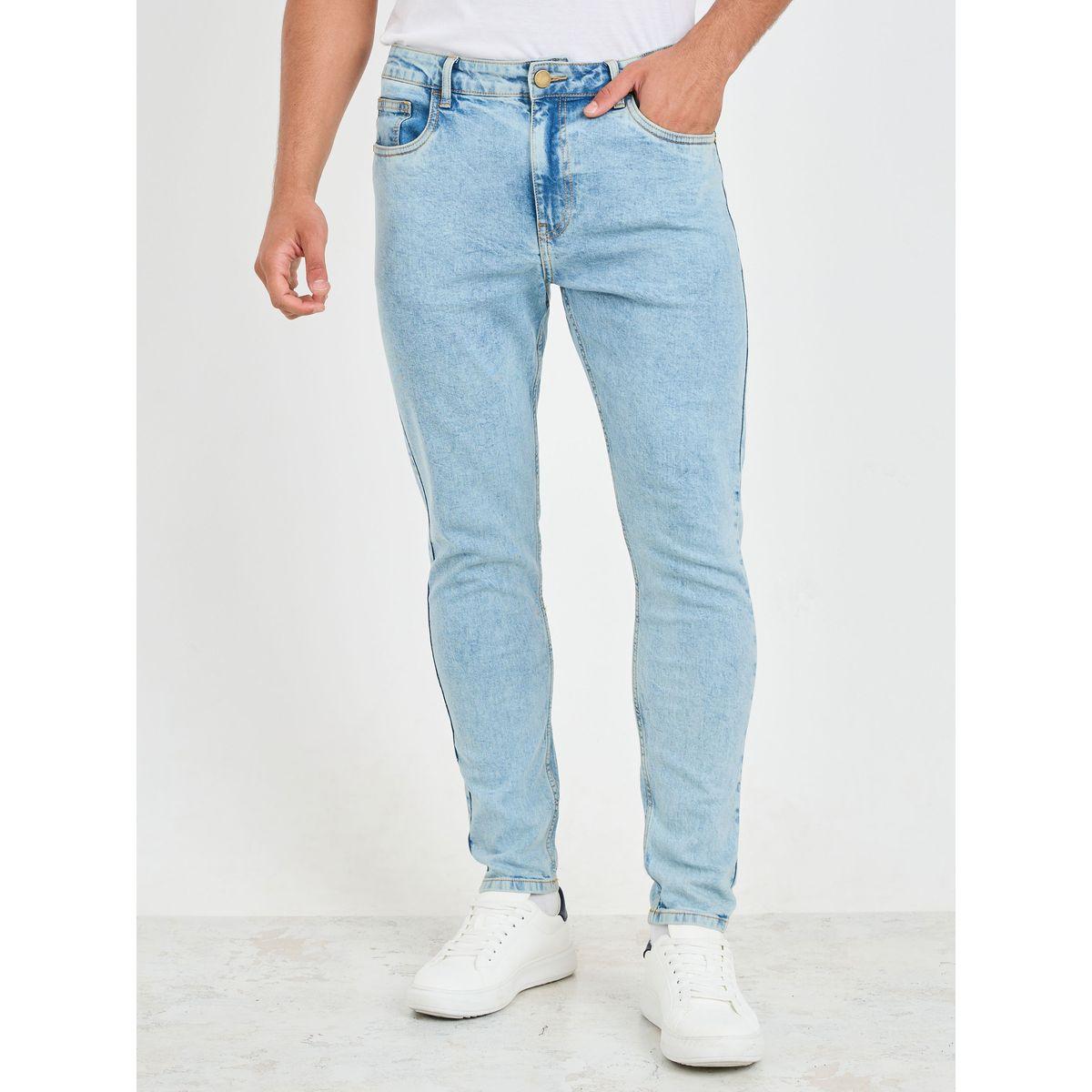Styli Light Wash Skinny Fit Stretch Jeans-men-clothing-bottoms-jeans-image-1