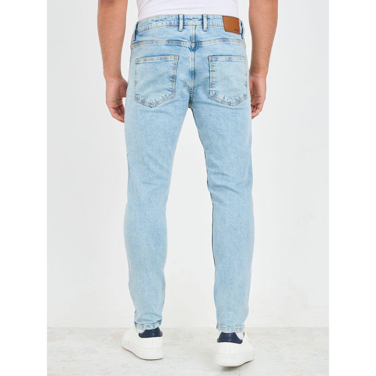 Styli Light Wash Skinny Fit Stretch Jeans-men-clothing-bottoms-jeans-image-4