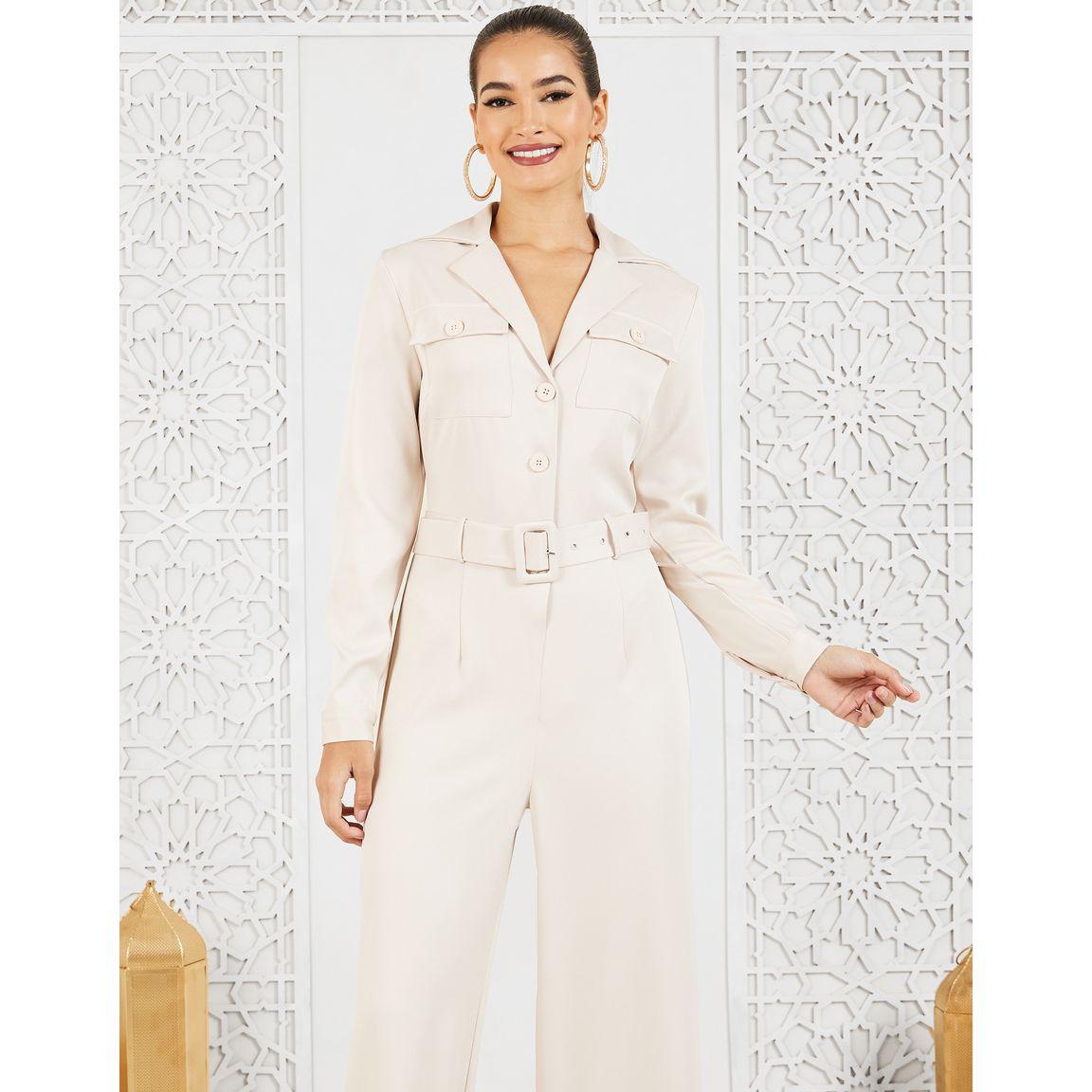 Styli Tailored Button Down Jumpsuit with Belt-women-clothing-jumpsuits-image-2
