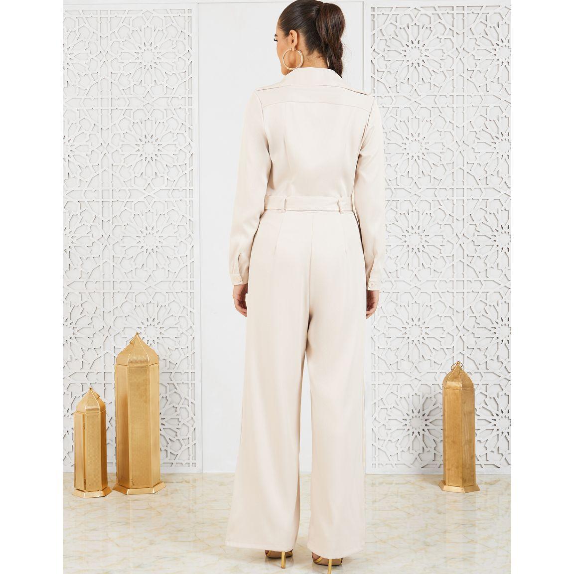 جمبسوت بأزرار غلق مع حزام-women-clothing-jumpsuits-image-4