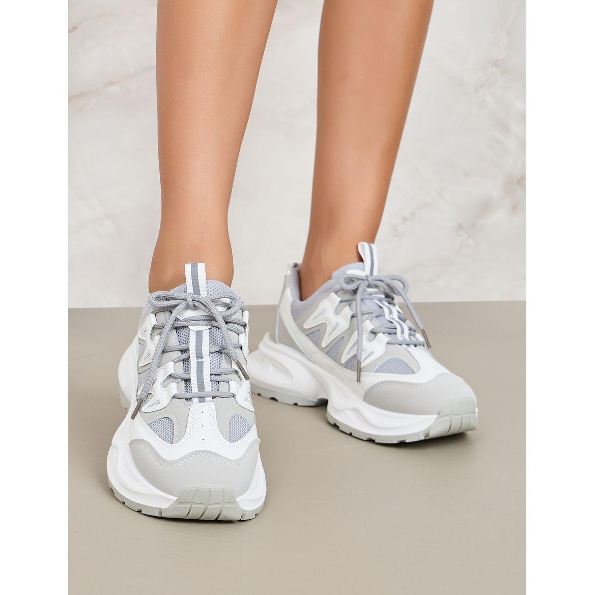 Styli Colorblock Lace Up Chunky Sneakers-women-shoes-sneakers-image-1