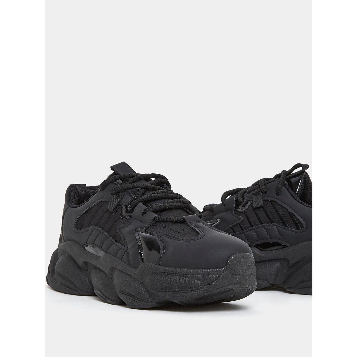Styli Monochrome Stitch Detail Chunky Sneakers-women-shoes-sneakers-image-3